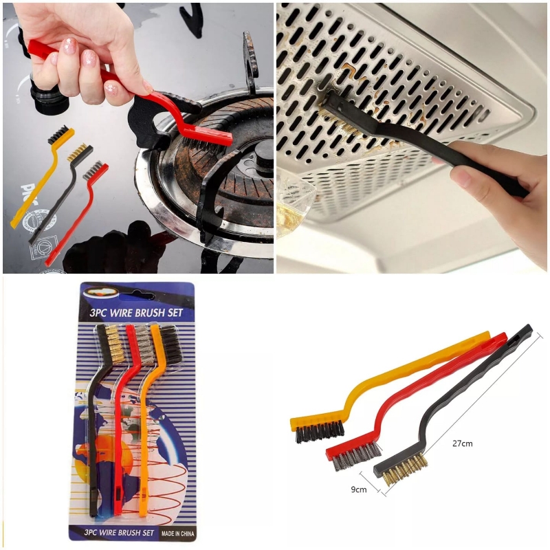 3pcs Waire Brush Set pure iron meterial imported Quality