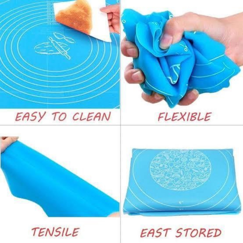 Non Slip Non Stick Thickening Flour Silicone Baking Mat 40cm x 50cm Kneadin