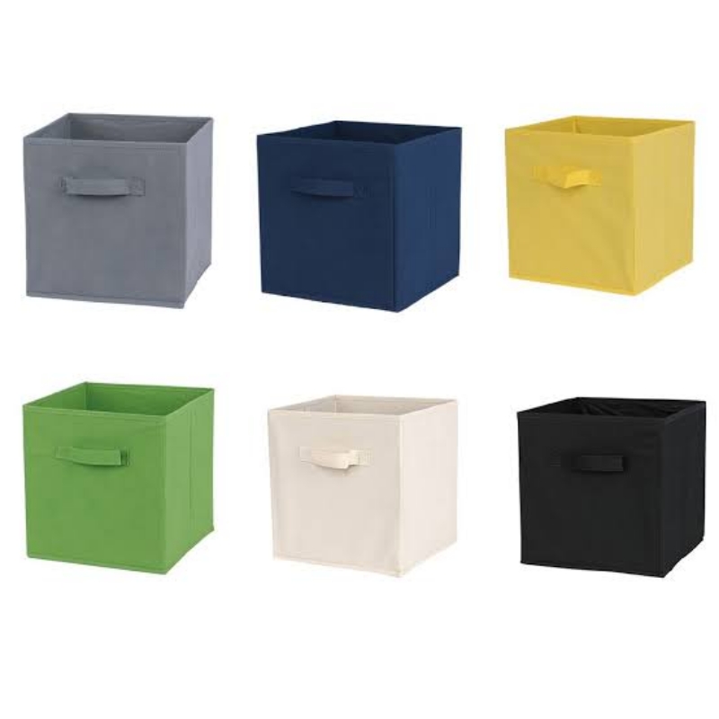 Foldable Square Fabric Storage Bin Collapsible Box Clothes Organizer Cube