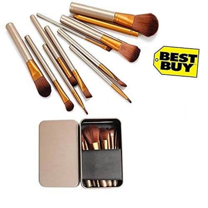 Makeup Brushes Set Tin 12 pcs