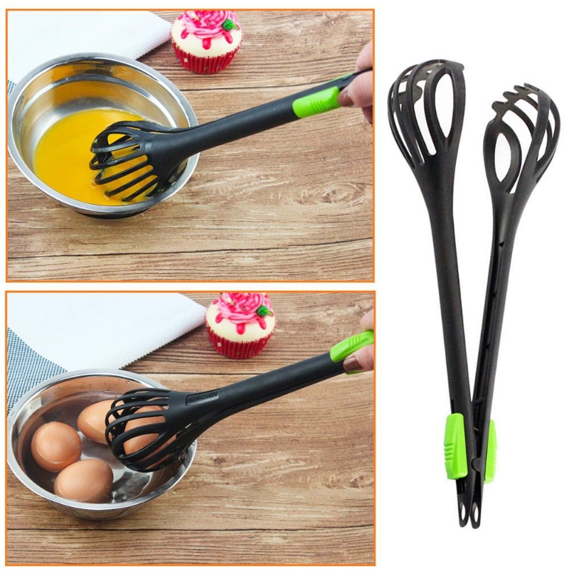 Multipurpose Whisk Egg Beater Holder Spoon 3 ways of Use Kitchen Tool