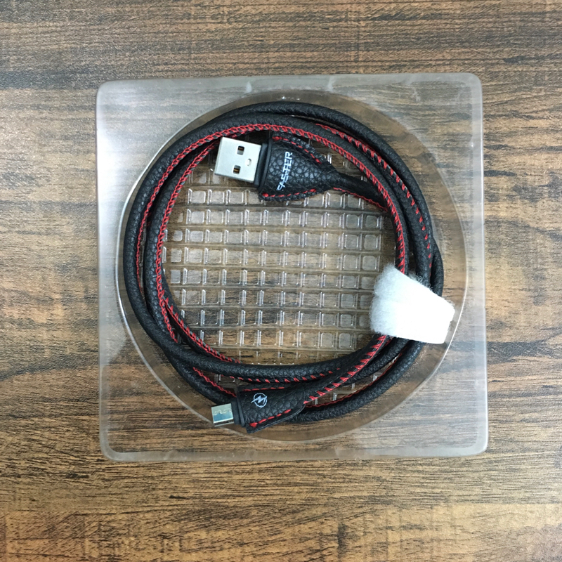FASTER FC-L1 Leather Finish Charging / Data Cable (2A)