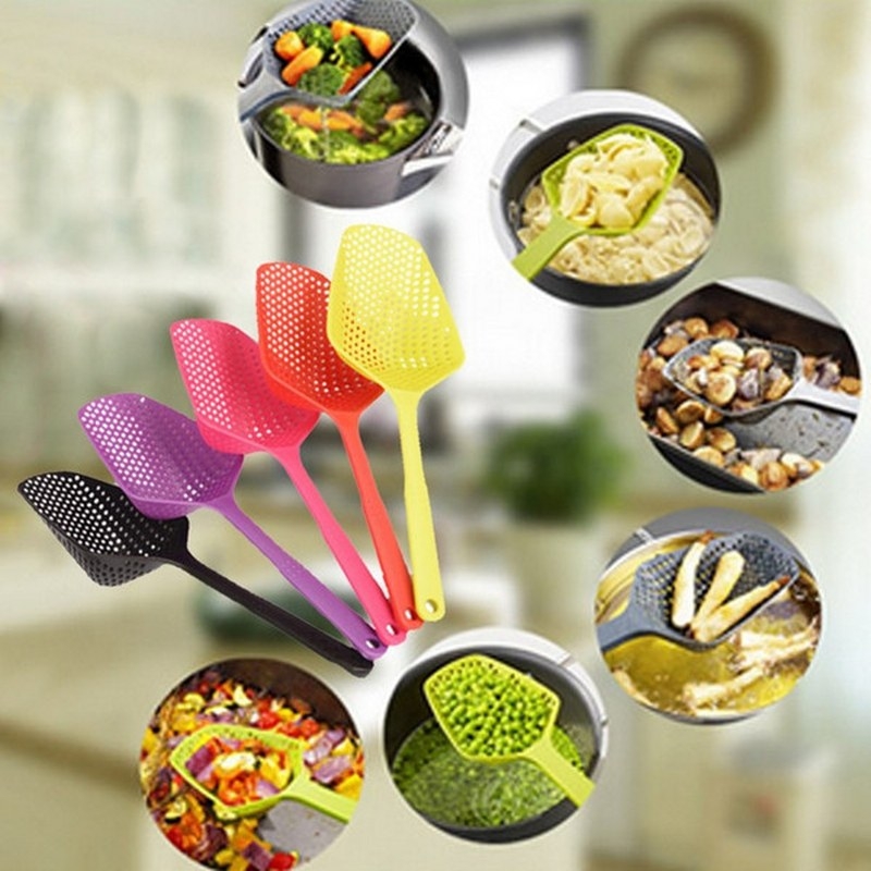 Kitchen Strainer Spoon Nonstick Big Frying Spoon