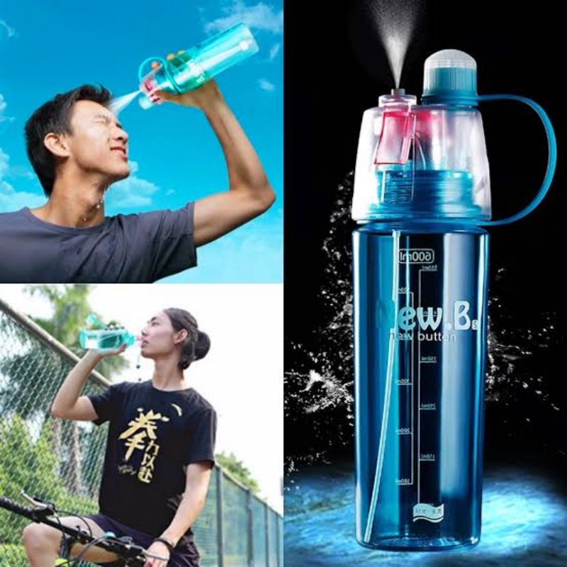 Spray Bottle 500ml Acrylic Travel Sports Water Bottle