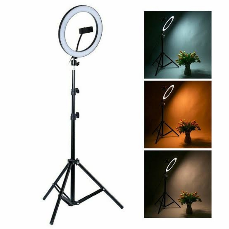 26cm Ring Light with 7ft Stand Remote Control