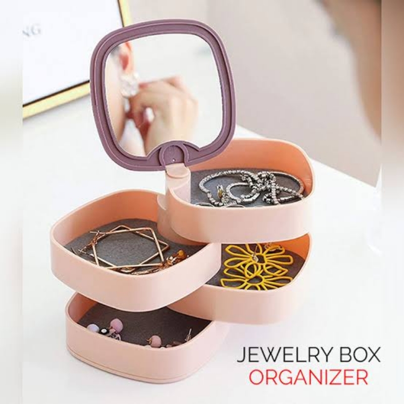 360 Rotating Jewelry Organizer Box