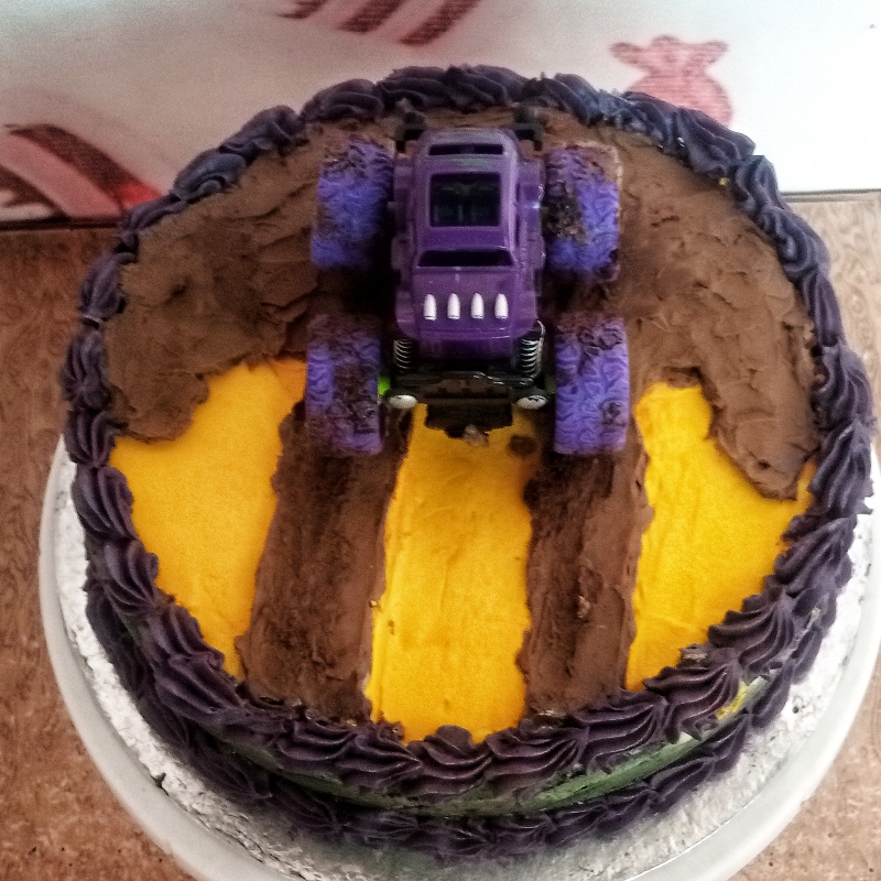 Monster truck cake