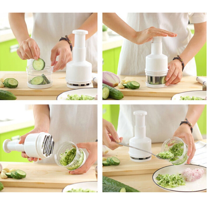 Press Chopper Cutter for Vegetables & Fruits