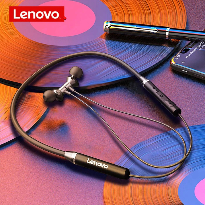 Lenovo HE05 Neckband Bluetooth Headset Black
