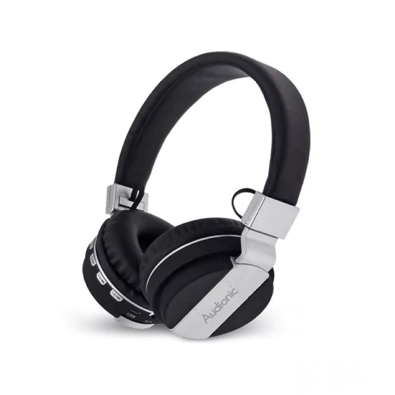 AUDIONIC BLUEBEATS B-888 WIRELESS HEADPHONES BLACK BLUETOOTH COMFORT FIT