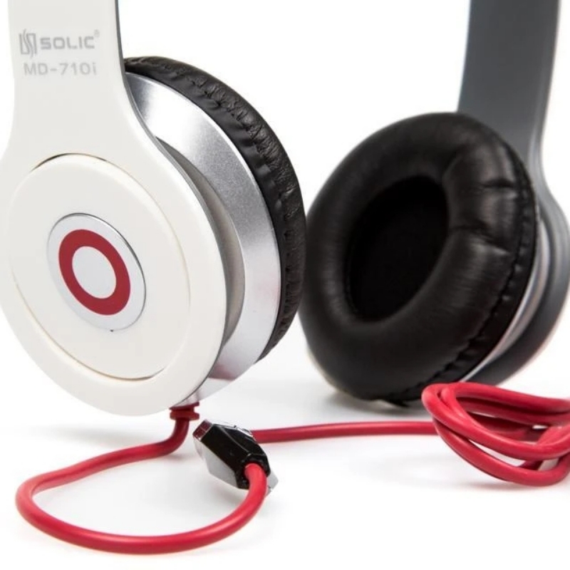 Solic MD-710i Stereo Headset Light Weight Wired Headphone