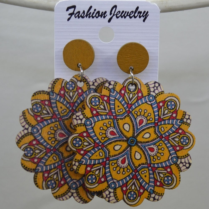 Wooden earrings