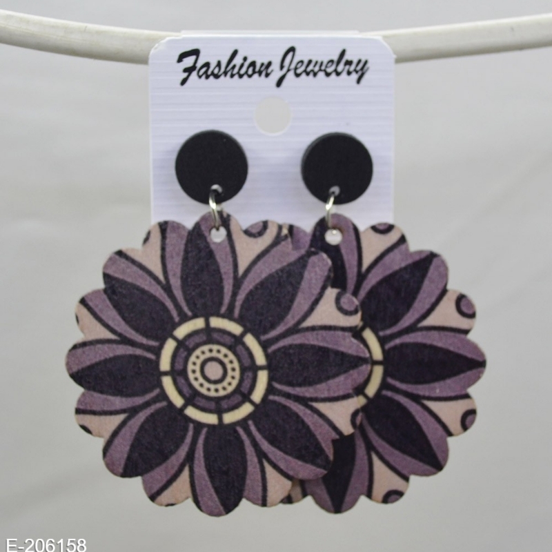 Wooden earrings