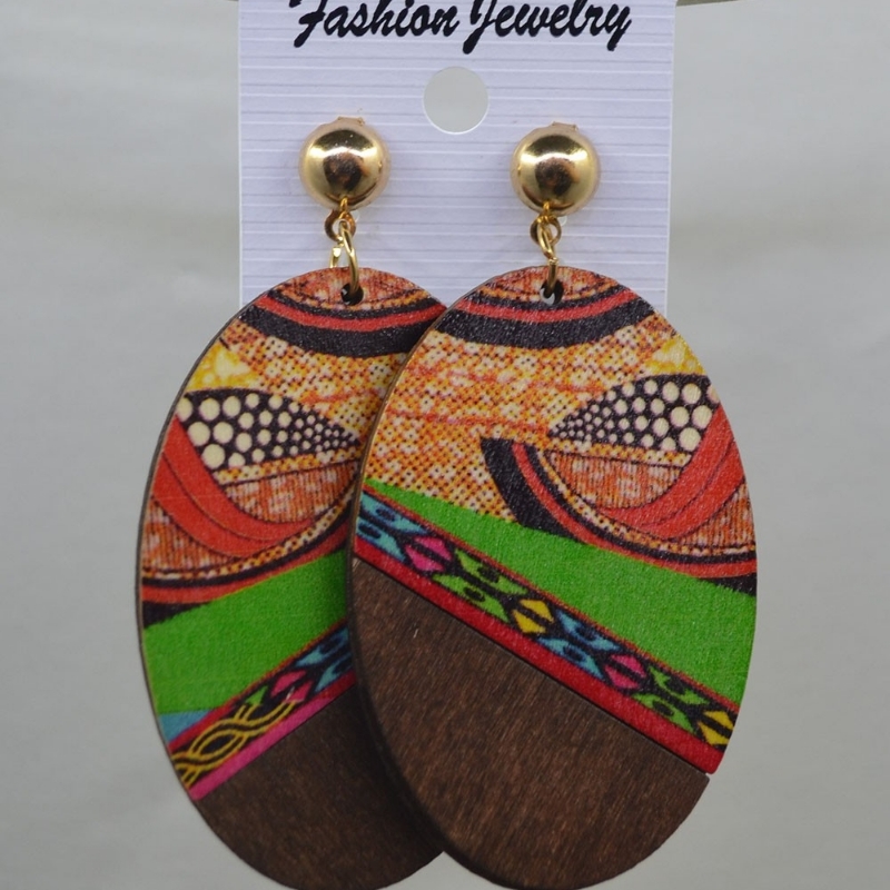 Wooden earrings
