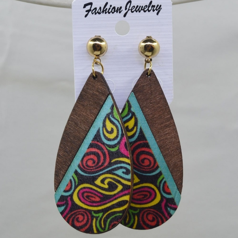 Wooden earrings