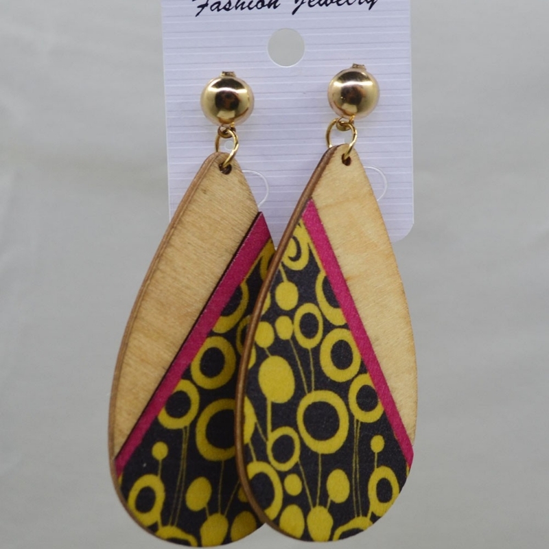 Wooden earrings