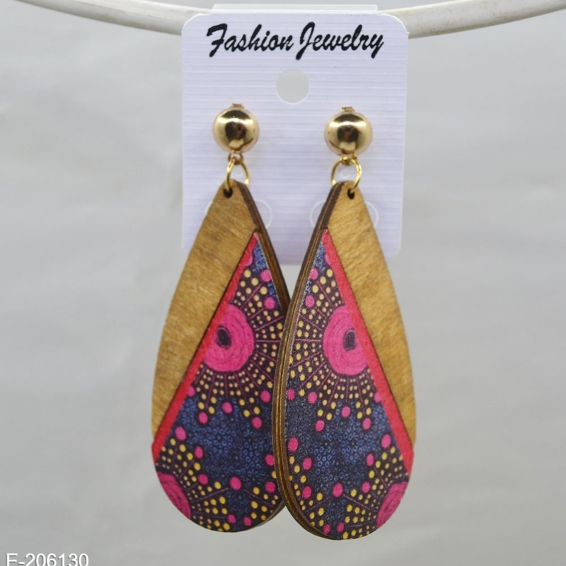 Wooden earrings