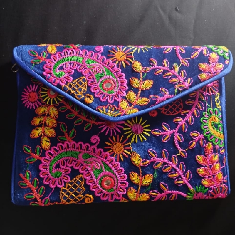Embroidered hand bag /Cross body