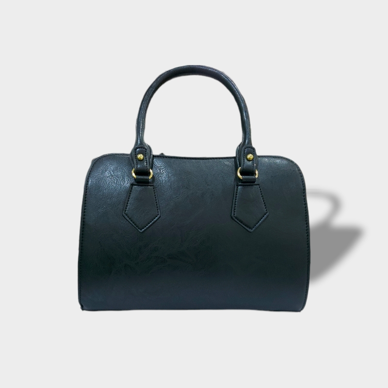 Black Leather Women's Hand Purse