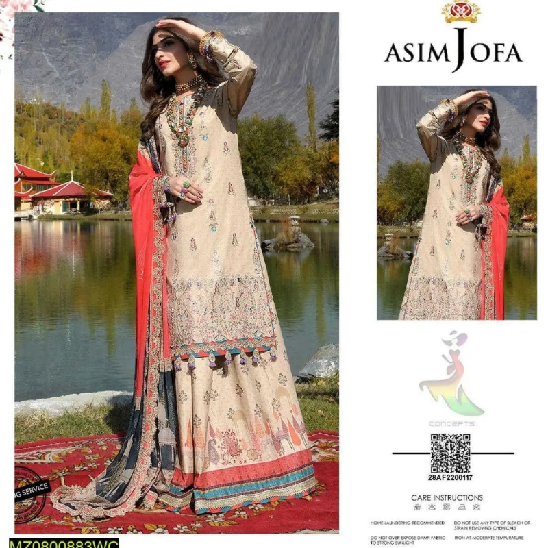 Asim jofa lawn suit