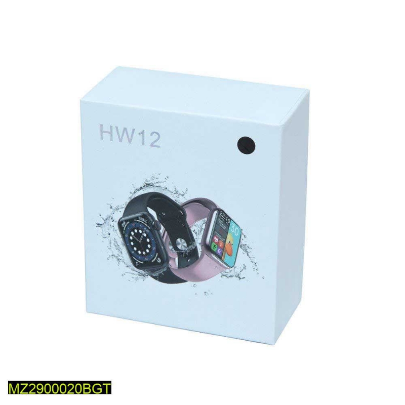 Hw 12 Smart Watch Full Screen (Black)