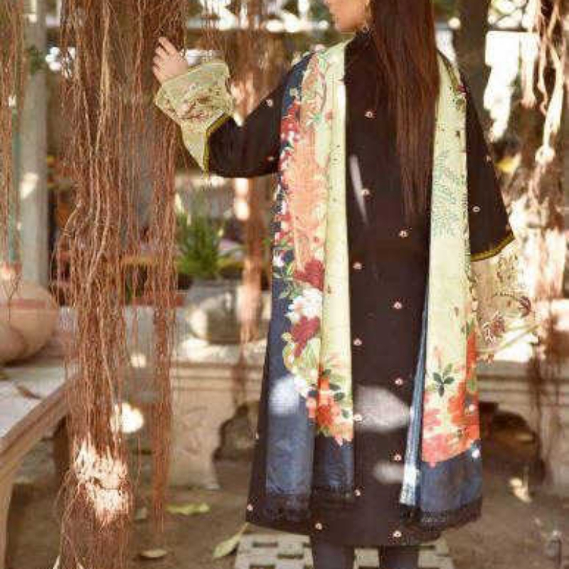3x-Maya Lawn Suit - Orignal  3 Pcs Orignal Digital Printed Lawn Suit