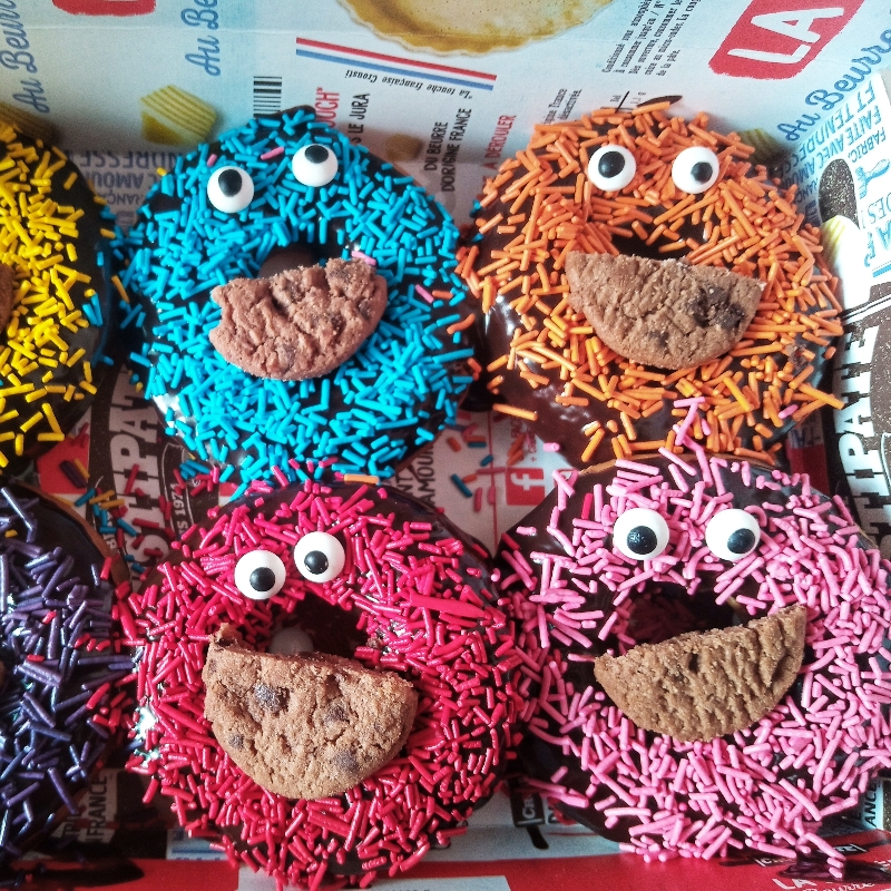 Cookie monster Donuts