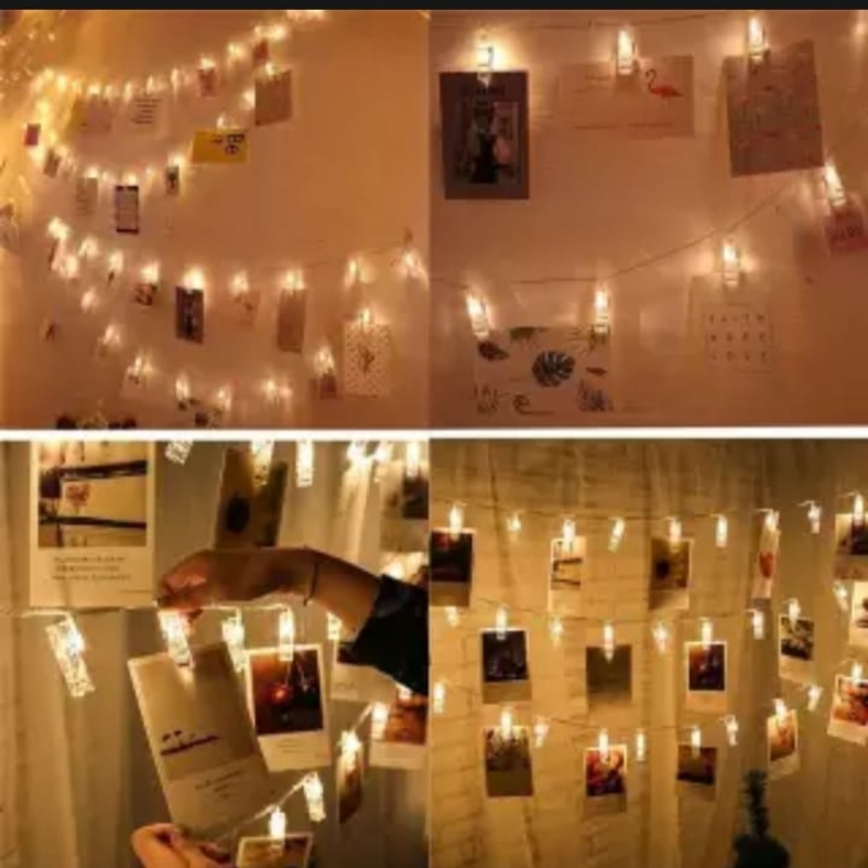 Led photo clip strings