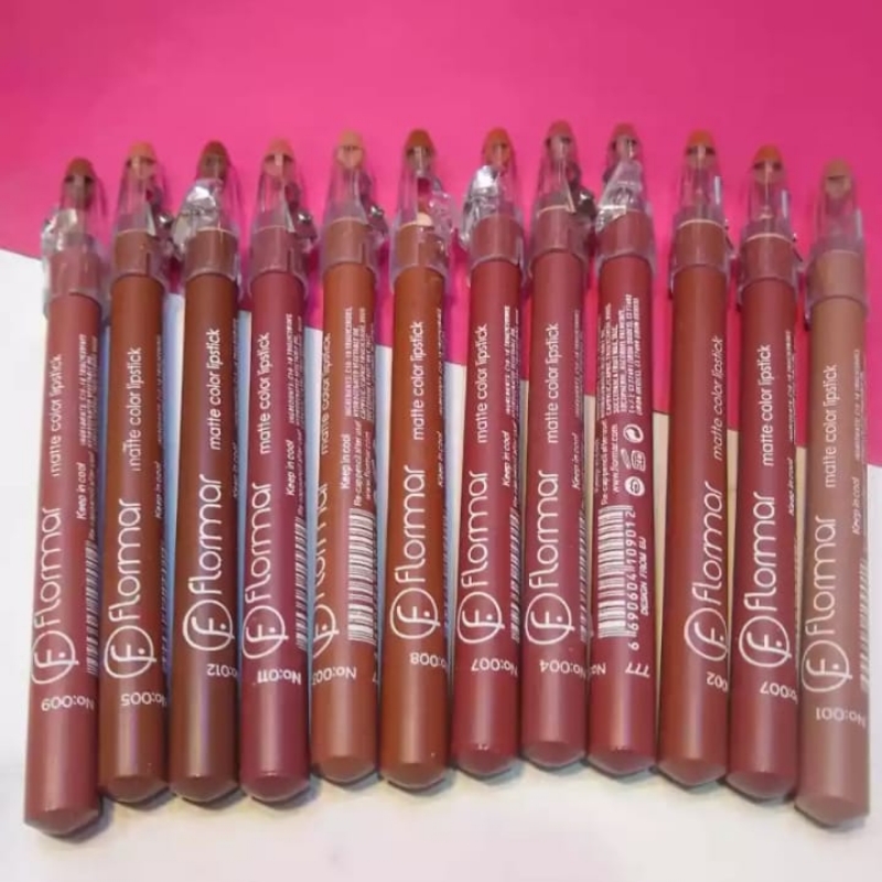 Matte lip pencil set of 6 pcs nude shades
