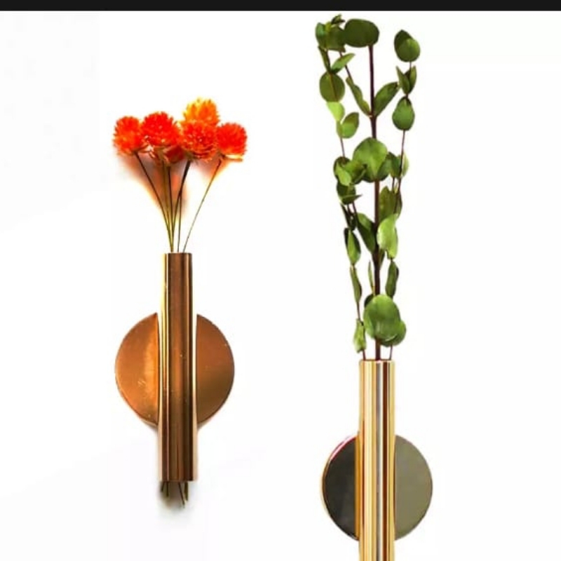 Nortic post modern wall flower arrangement vase