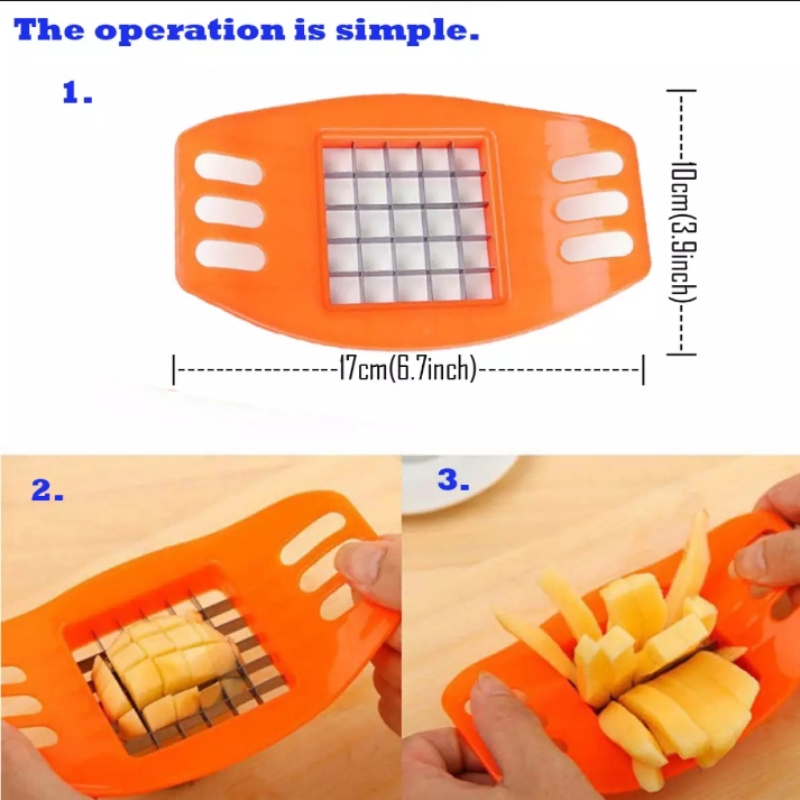 Potato cutter french fries chips stainless steel slicer chopper making  too