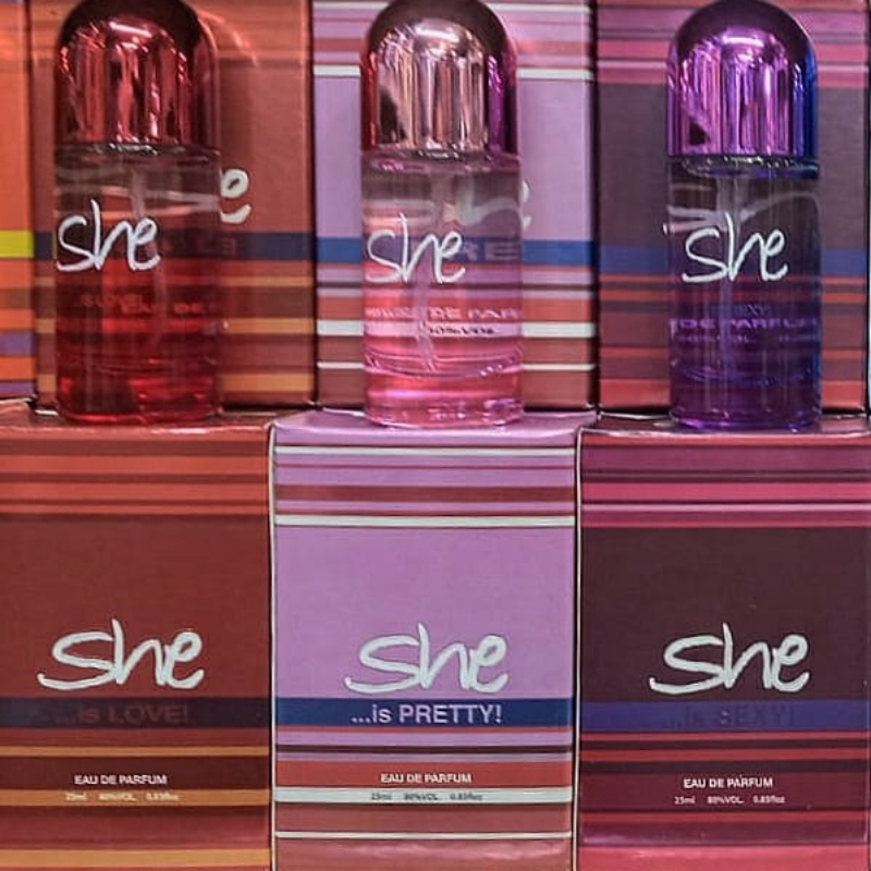 Pack Of 3 She Love Perfume Original 25ml For Unisex