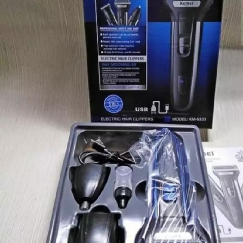 Kemei 3 In 1 Rechargeable Shaving Machine (km-6333)