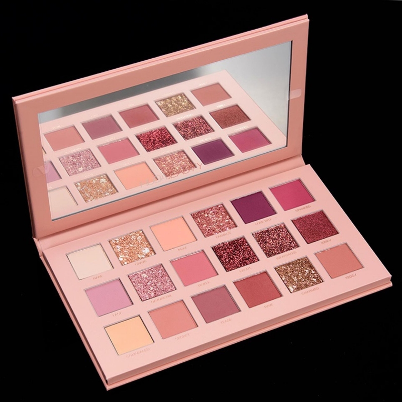 18 Shade Pearlescent Shimer , Matte Waterproof Nude Eyeshadow Pallete