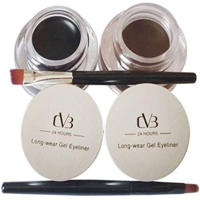Eye Liner Gel Black & Brown 2 in 1 Waterproof Gel