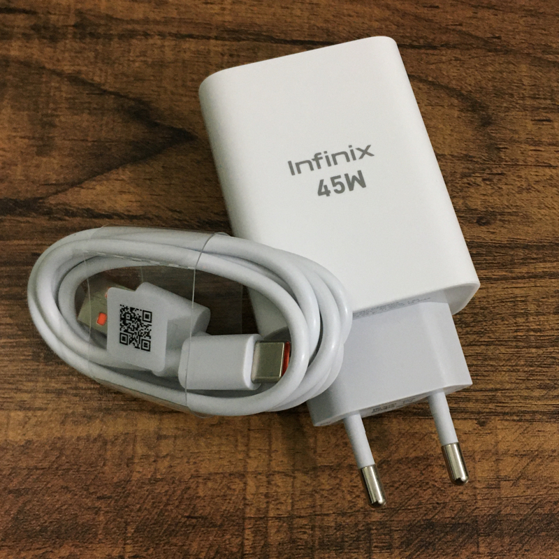 Infinix 45 Watt Original Charger - Infinix 45 Watt Box Pulled Adaptor