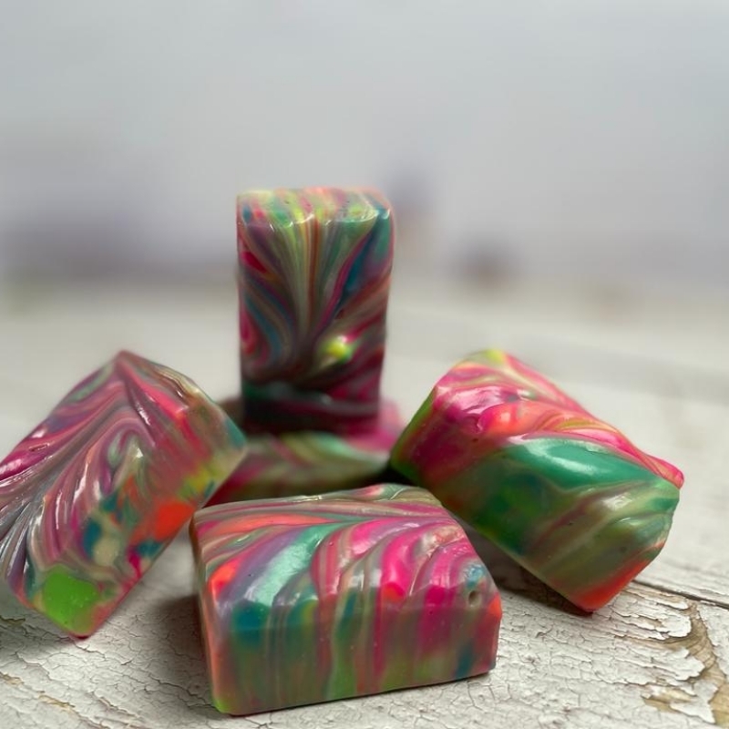 Rainbow soap