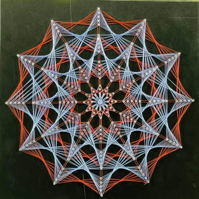 String Art Mandala Dodecagon