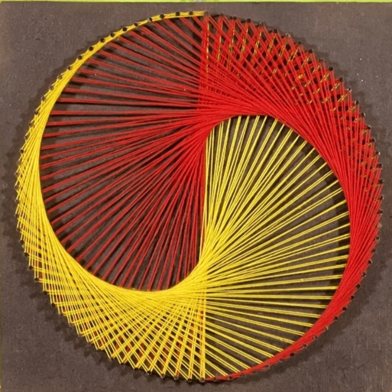 String Art Shaolin circle