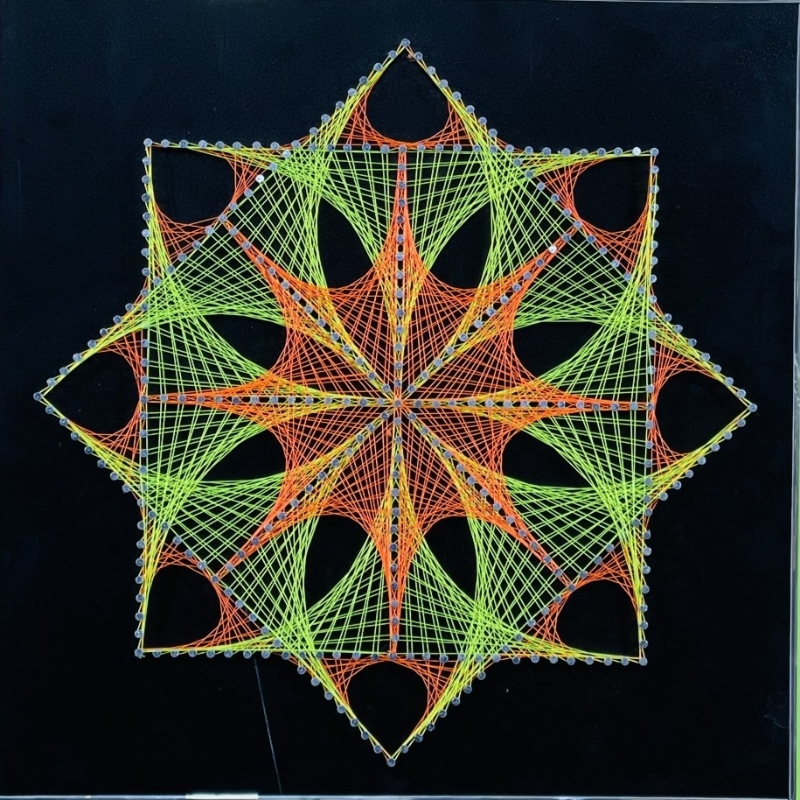 String Art Cross cube