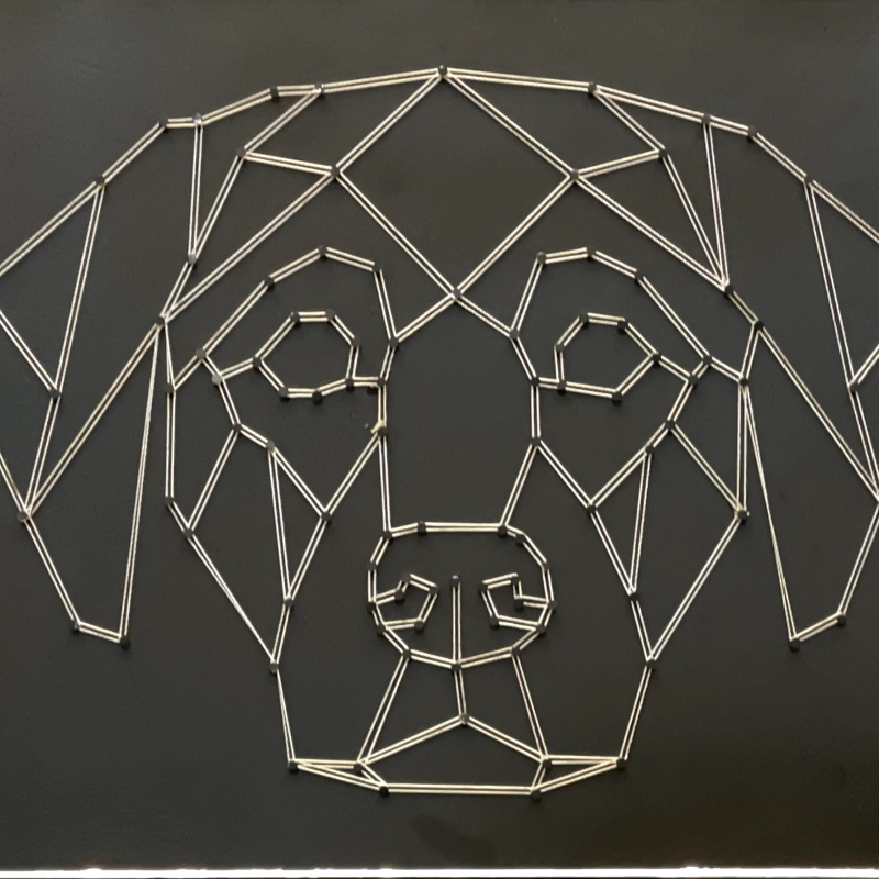 String Art  One Liner Labrador