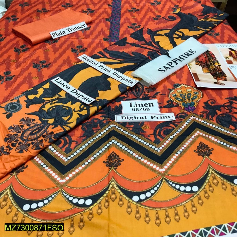 3 pcs digital printing