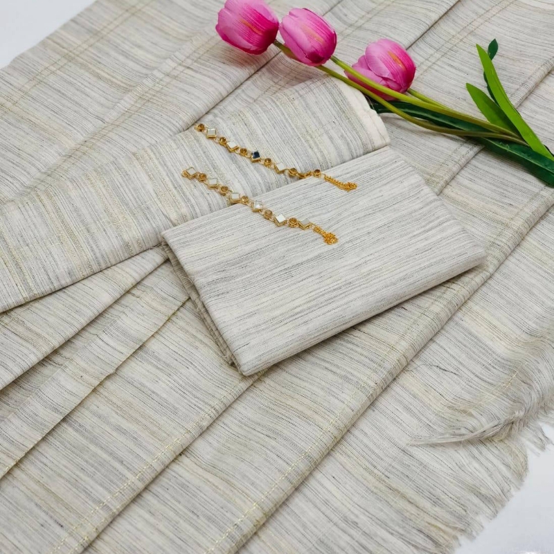 3 pcs Khaddi banarasi suit