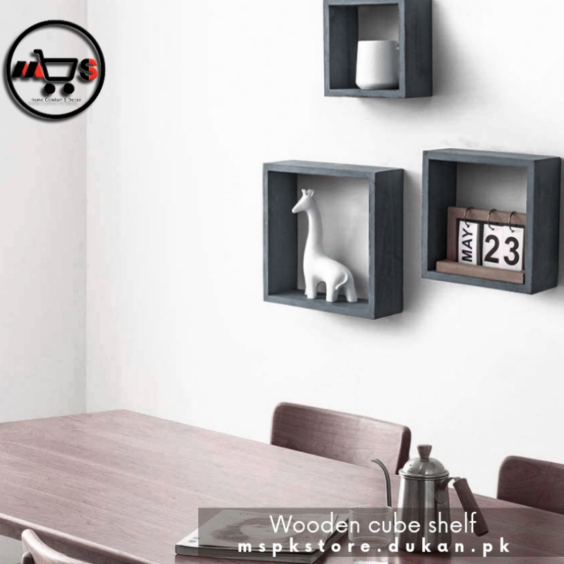 MS pk wooden box shelves, wall mounted shelves,