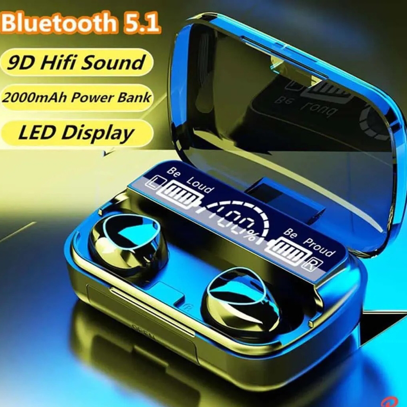 M10 TWS Wireless Gaming Earbuds with power Bank Bluetooth V5.1
