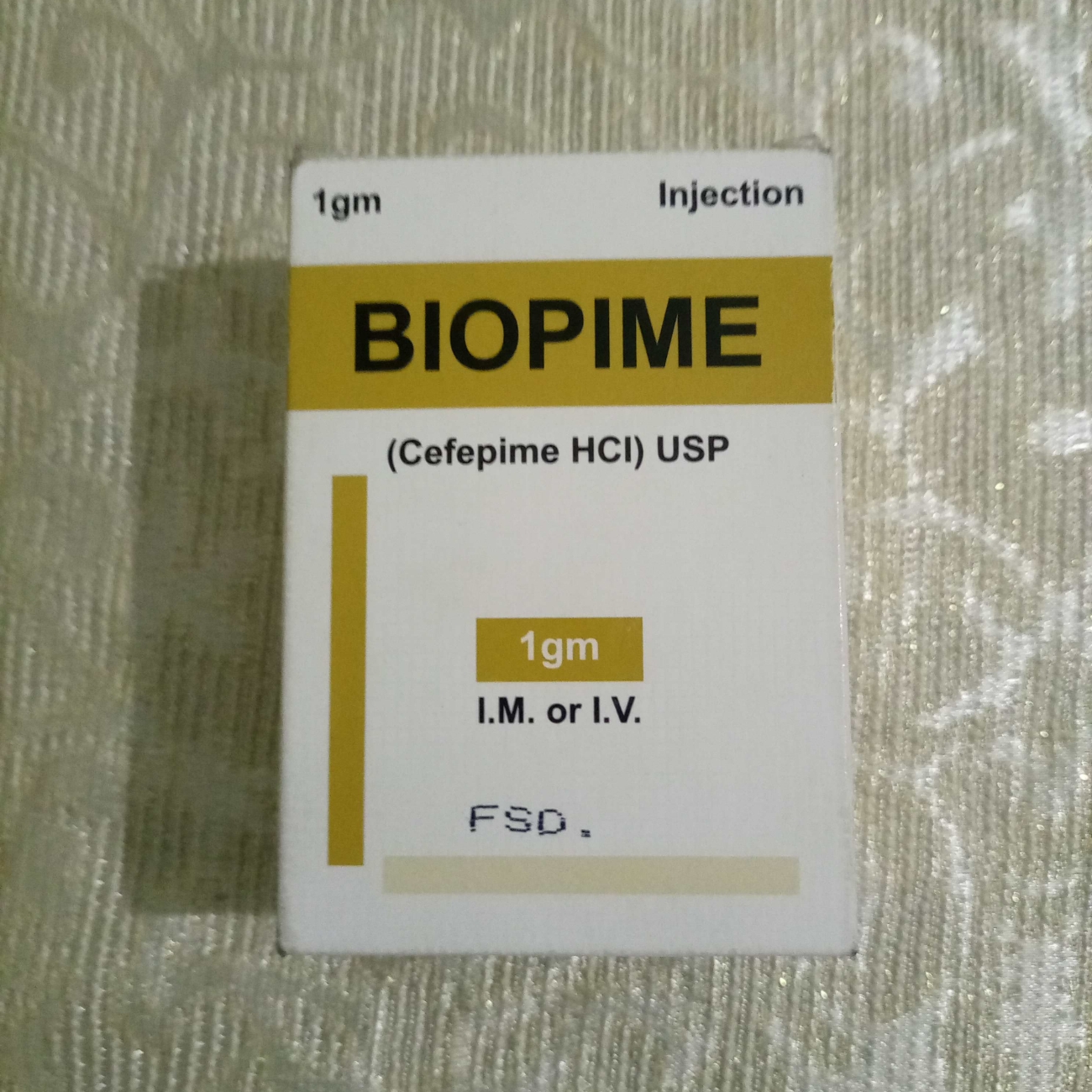 INJ BIOPIME    CEFEPINE 1 G