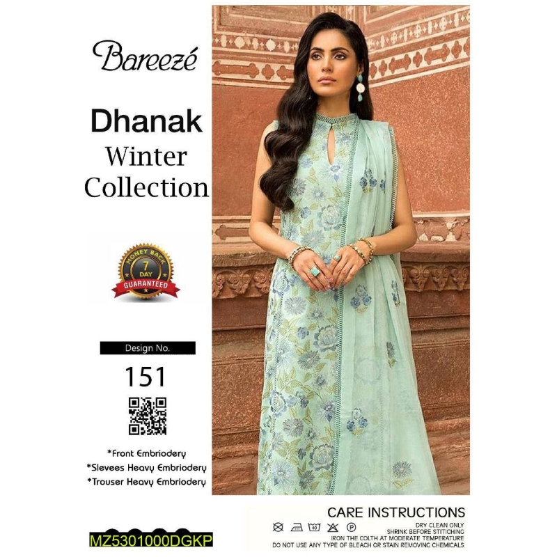 Inspired By Bareeze Luxury Woman's Unstitched Suit