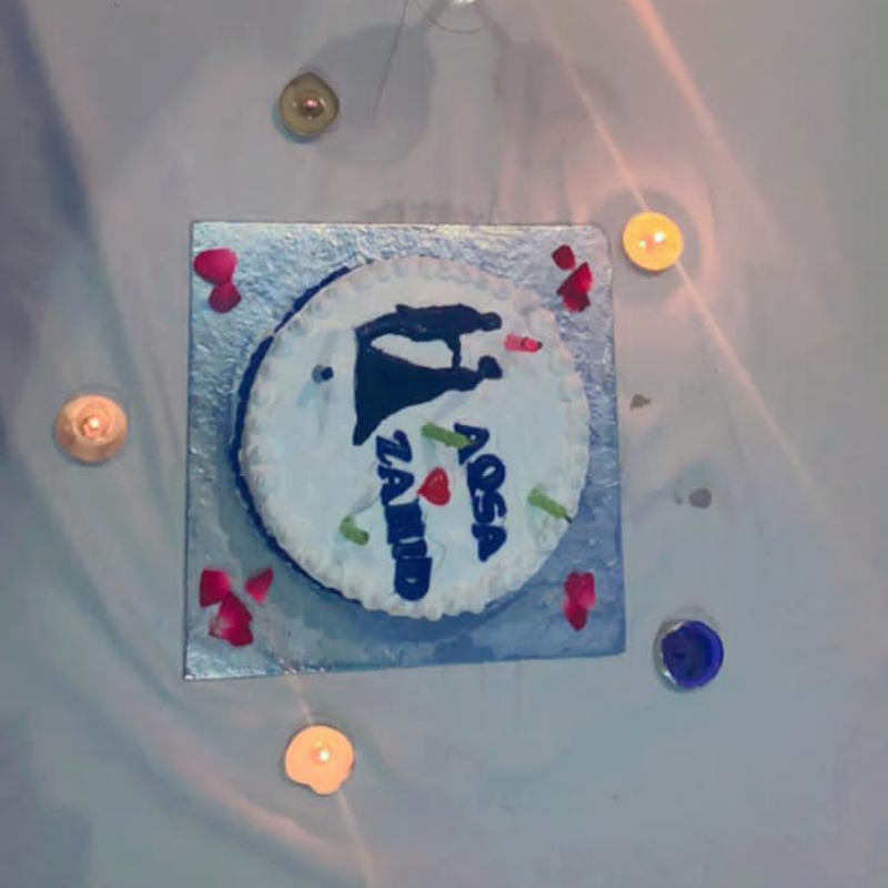 Couple theme cake