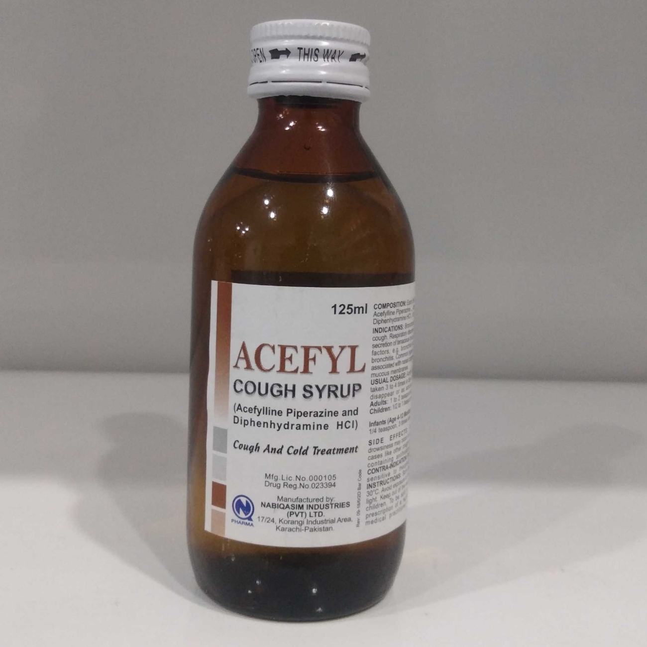 Acefyl Cough Syrup 125 ml