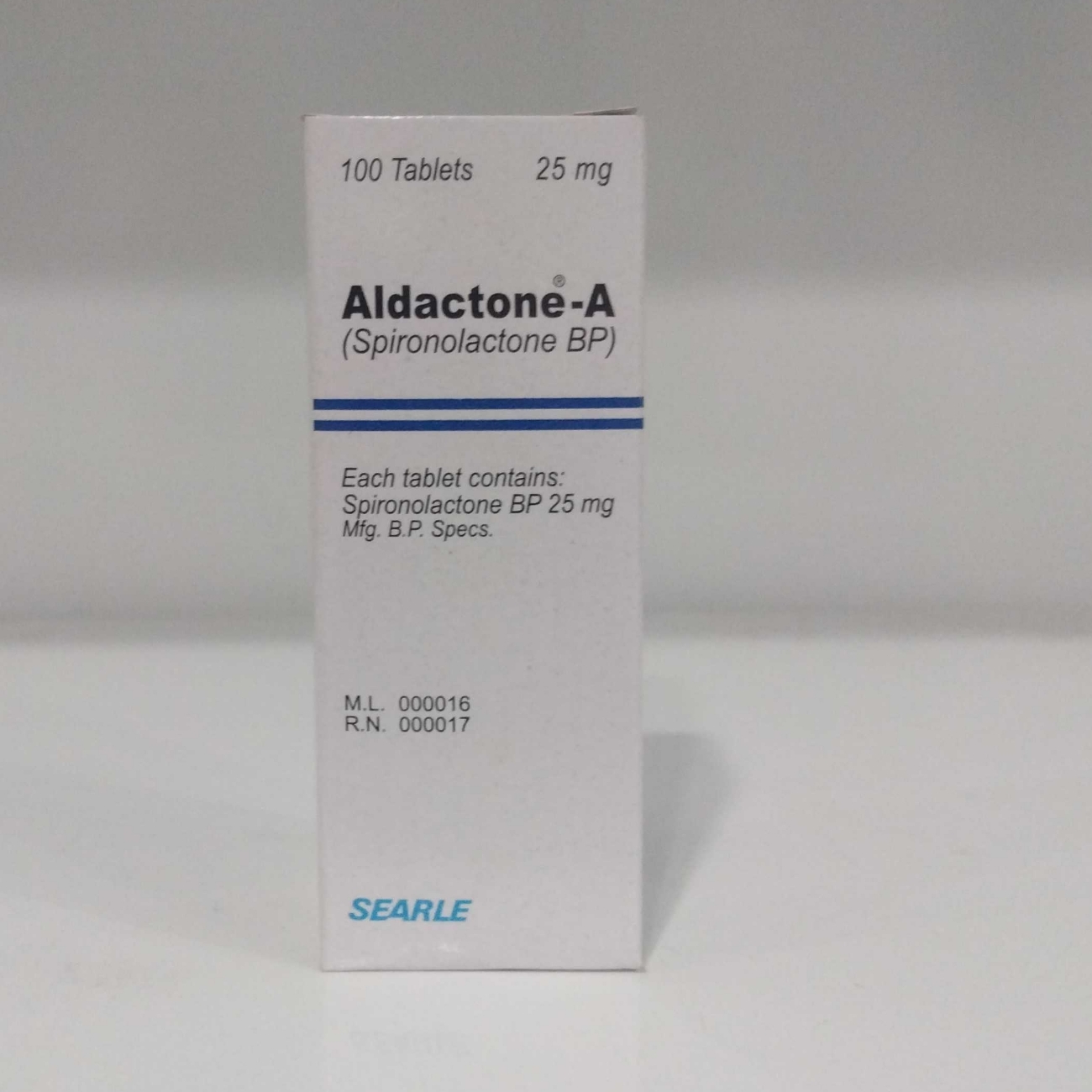 Aldactone - A , 25 mg , 100 Tablets